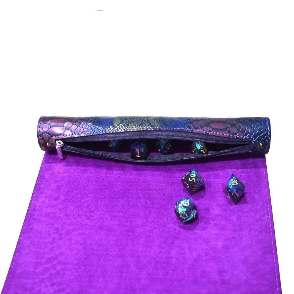 Snake Leather 2-in-1 Reel Dice Scroll & Dice Tray - RULE DICE