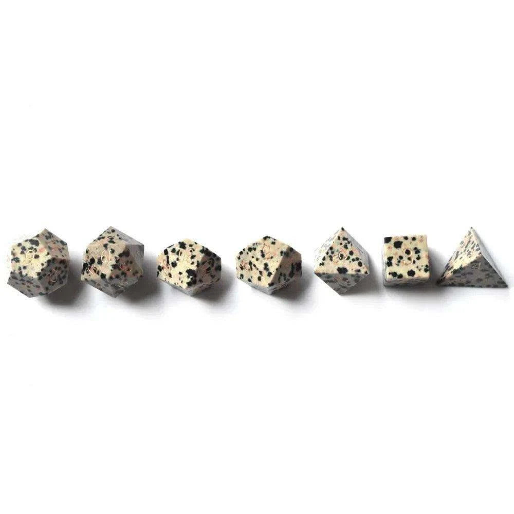 Spotted Stone Gemstone Dice Set - RULE DICE