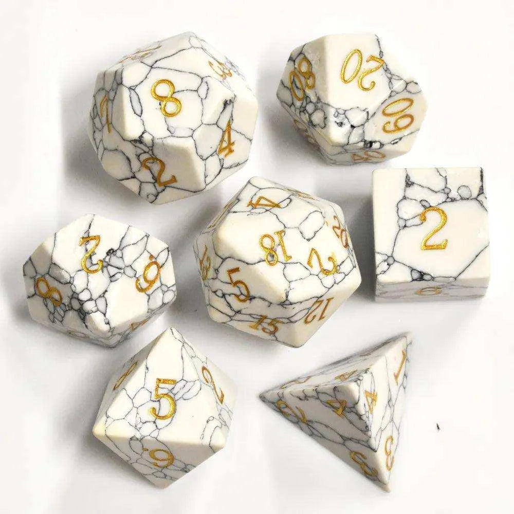 White Turquoise Dice Set - RULE DICE