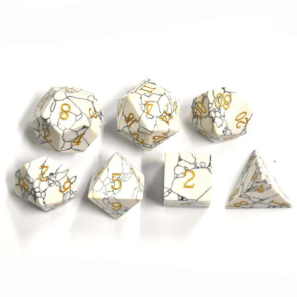 White Turquoise Dice Set - RULE DICE
