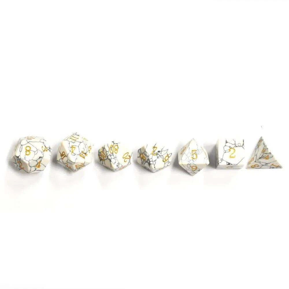White Turquoise Dice Set - RULE DICE