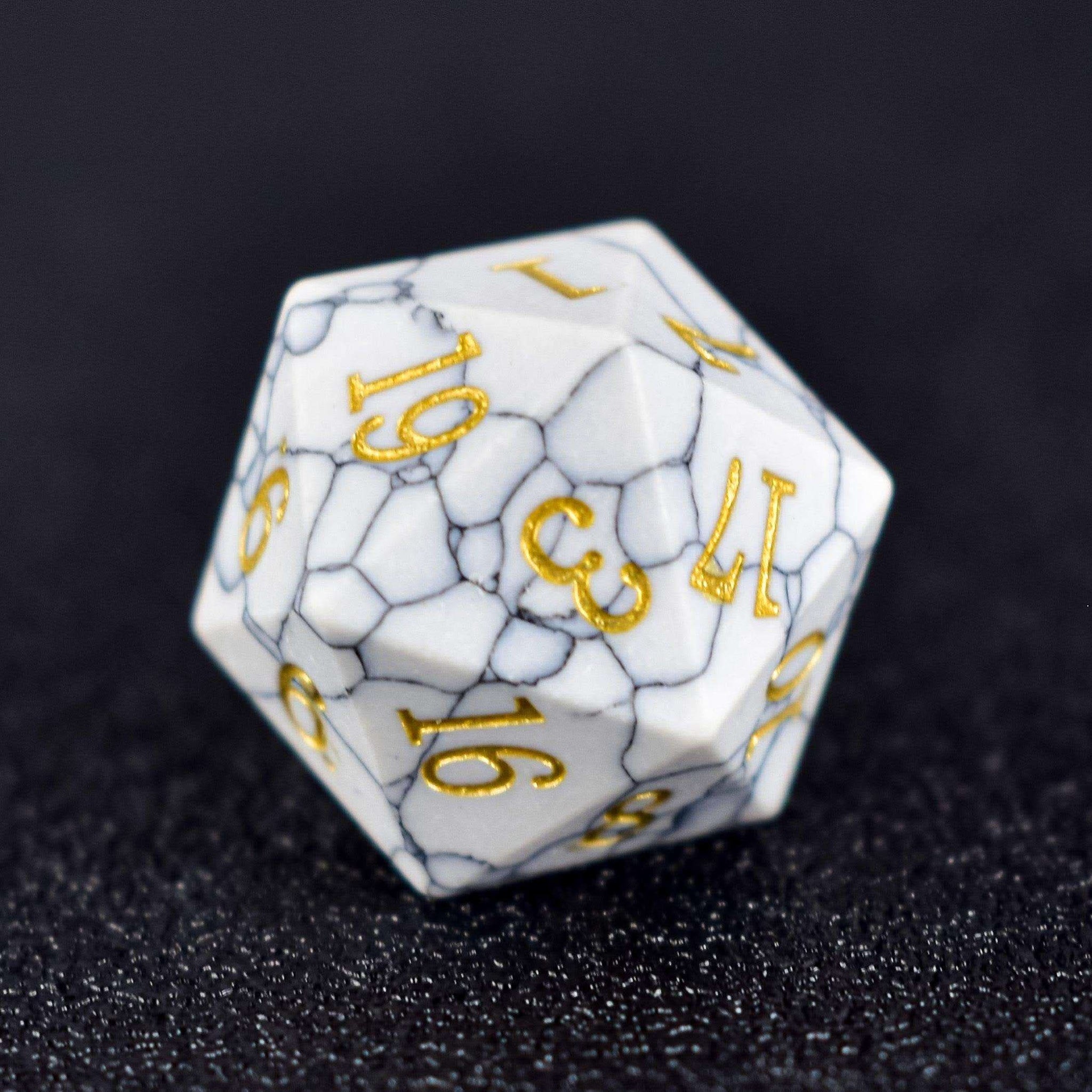 White Turquoise Dice Set - RULE DICE