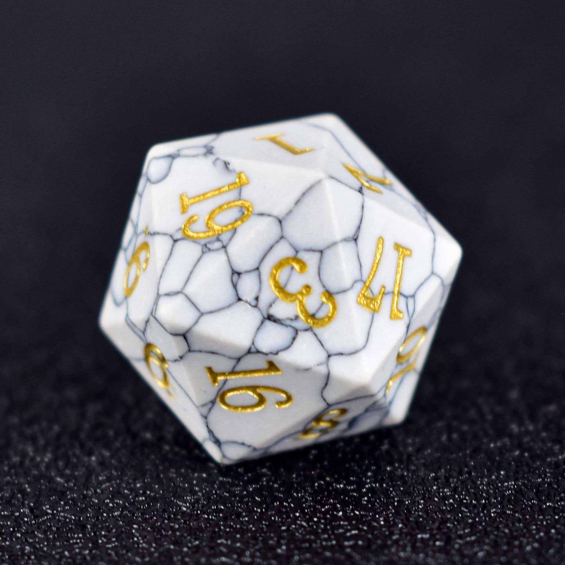 White Turquoise Dice Set - RULE DICE