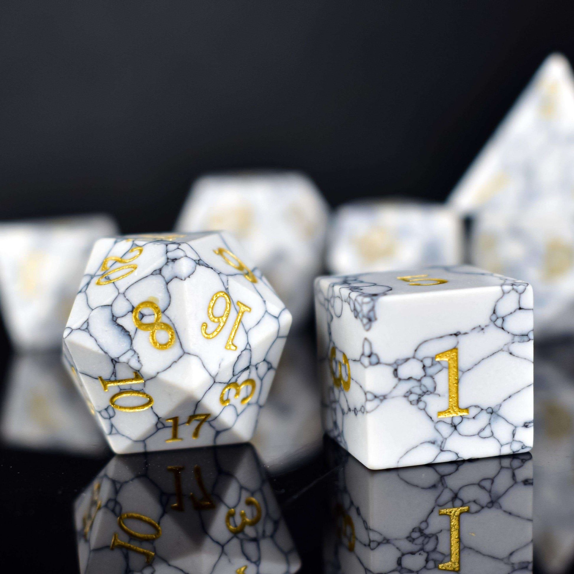 White Turquoise Dice Set - RULE DICE