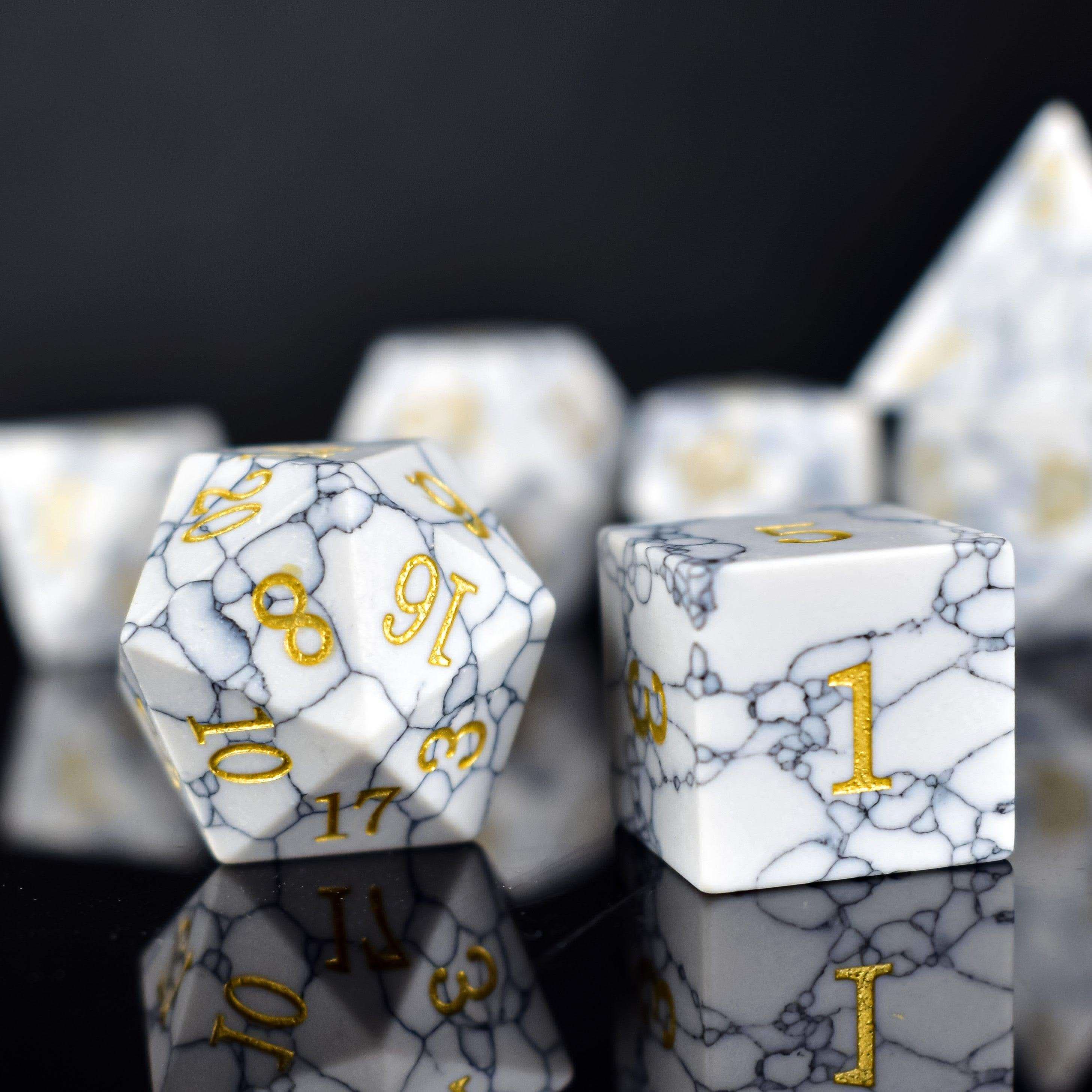 White Turquoise Dice Set - RULE DICE