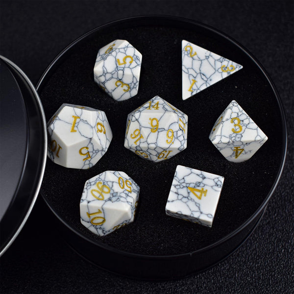 White Turquoise Dice