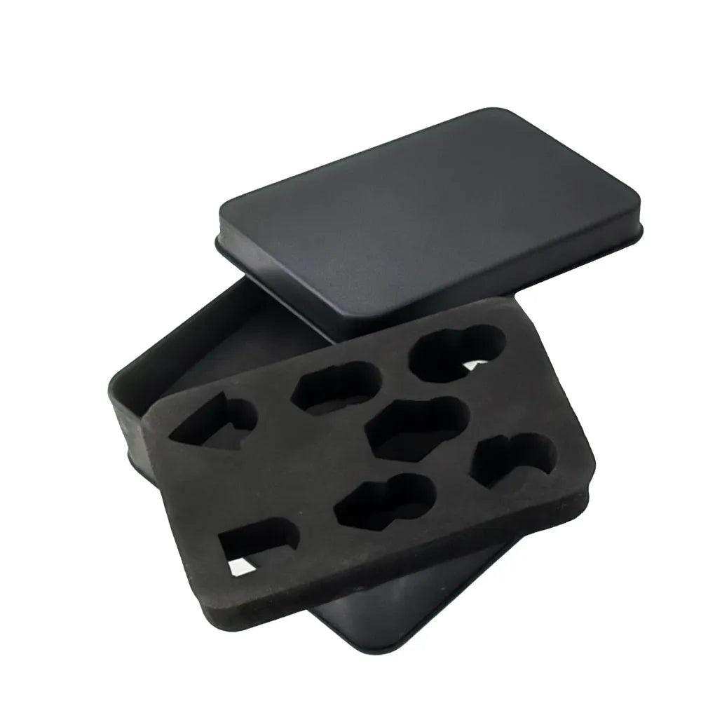 Rectangular Metal Dice Box - RULE DICE