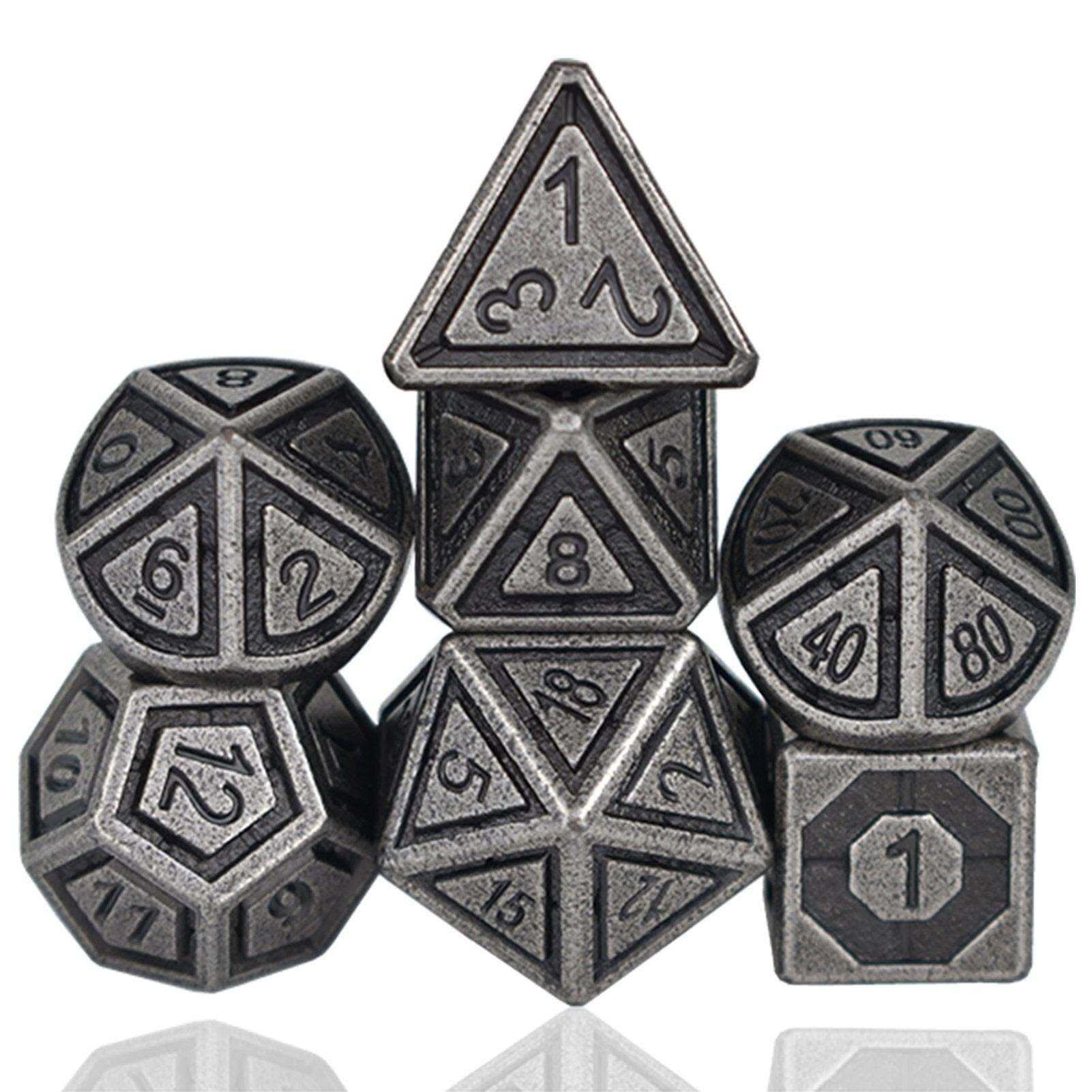 Antique Silver Plated Dice Set - RULE DICE
