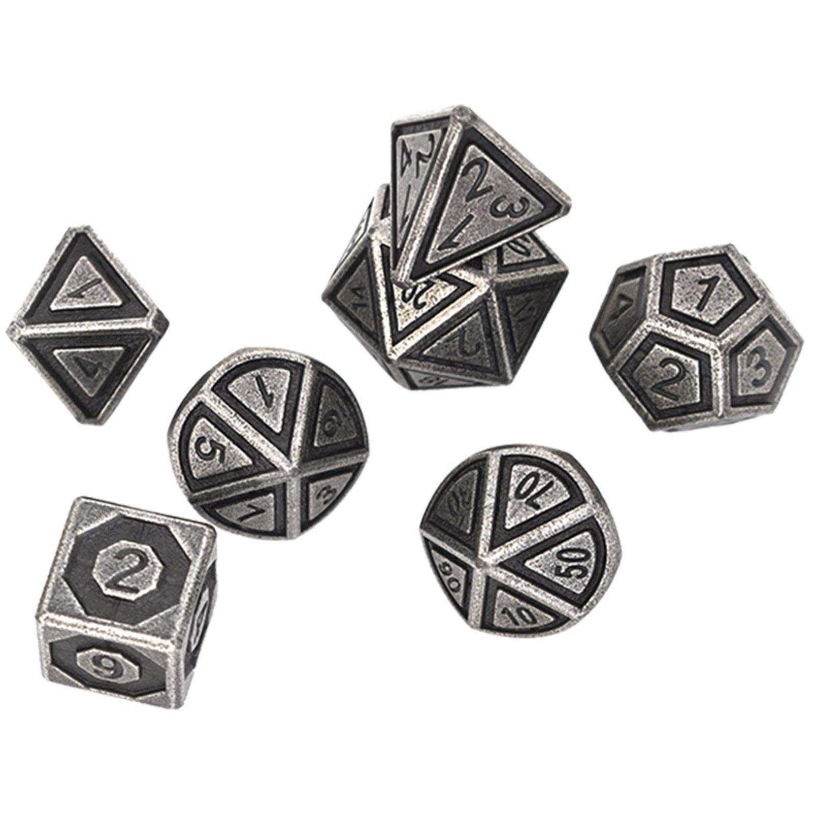 Antique Silver Plated Dice Set - RULE DICE
