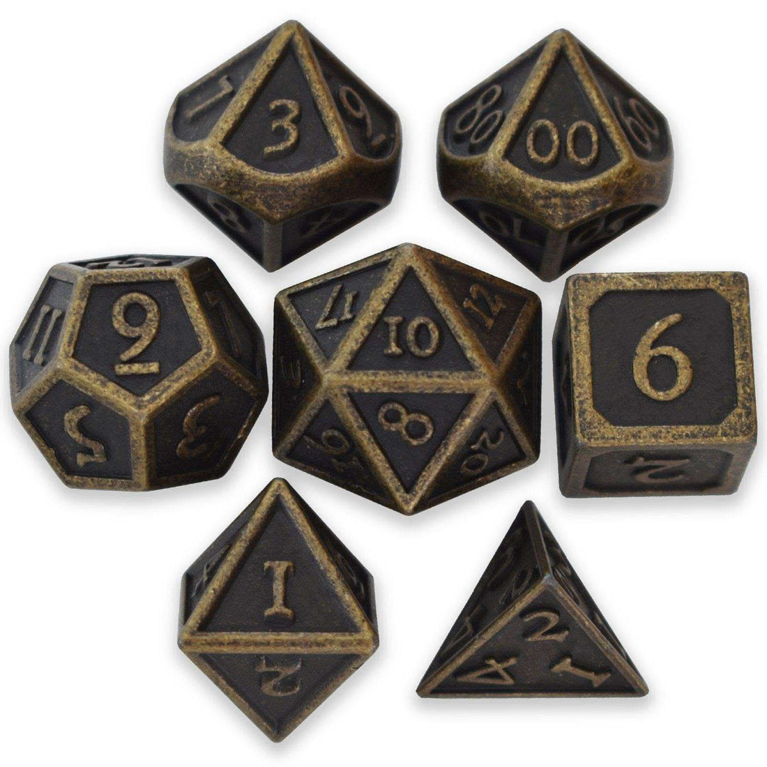 Roman Bronze Plated Dice Set - RULE DICE