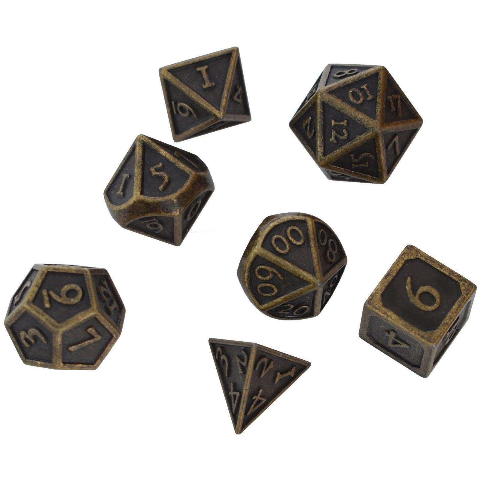 Roman Bronze Plated Dice Set - RULE DICE