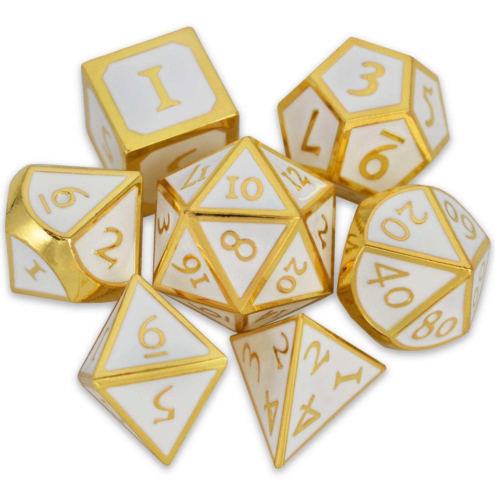 Roman Platinum&Golden Plated Dice Set - RULE DICE