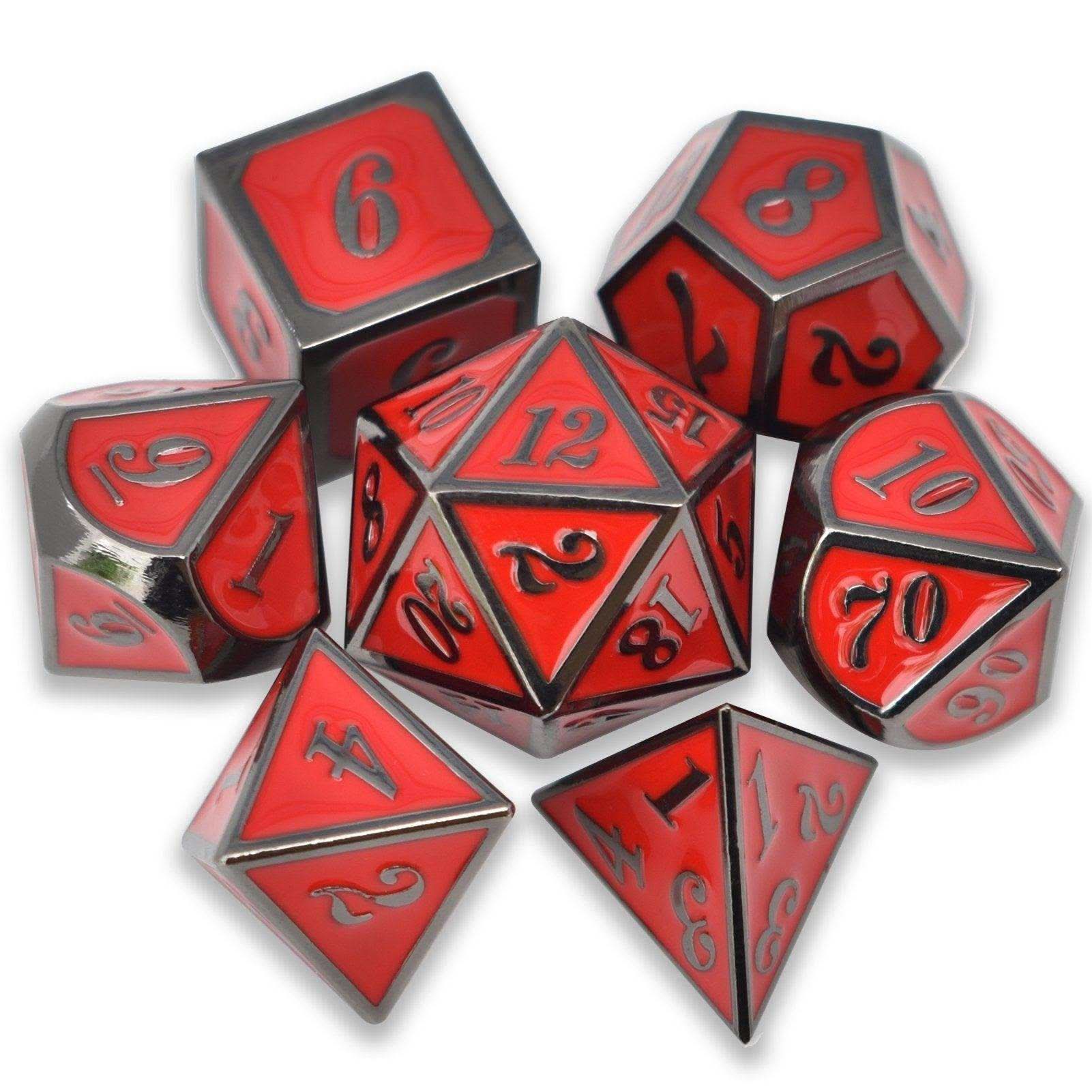 Roman Red&Black Plated Dice Set - RULE DICE