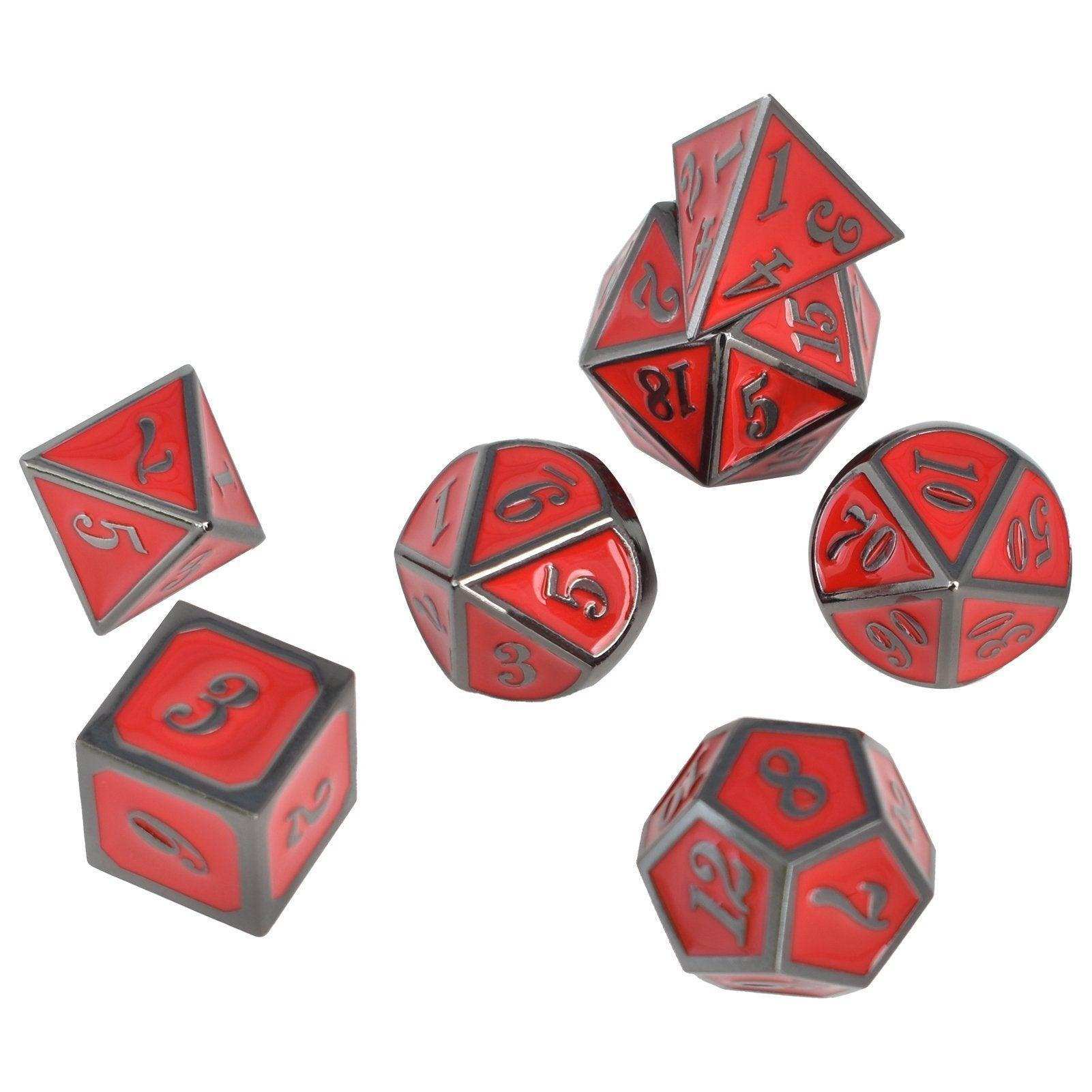 Roman Red&Black Plated Dice Set - RULE DICE